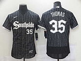White Sox 35 Frank Thomas Black 2021 City Connect Flexbase Jersey,baseball caps,new era cap wholesale,wholesale hats